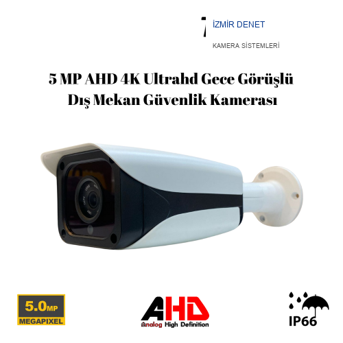 5 MP AHD 4K Ultrahd Gece Görüşlü Dış Mekan Güvenlik Kamerası ARNA-2095