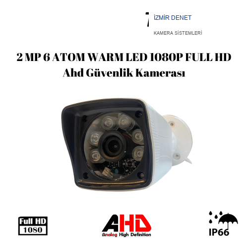 2 MP 6 ATOM WARM LED 1080P FULL HD Ahd Güvenlik Kamerası ARNA-2326