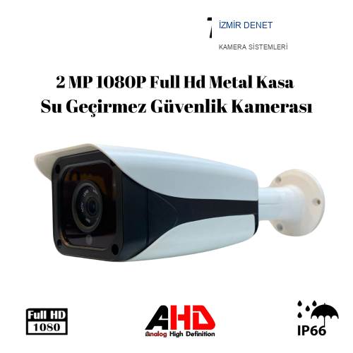 2 MP 1080P Full Hd Metal Kasa Su Geçirmez Güvenlik Kamerası ARNA-2034