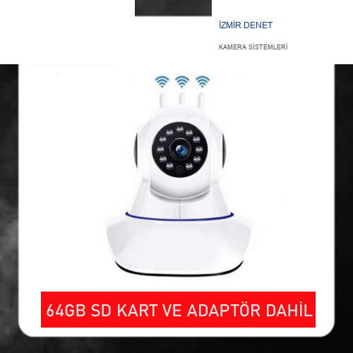 2MP 64GB 1080P FULL HD KABLOSUZ BEBEK GÜVENLİK KAMERASI 3 ANTENLİ ARNA-1064