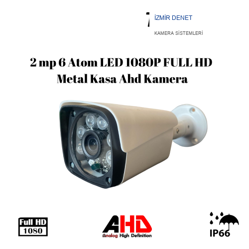 2 mp 6 Atom LED 1080P FULL HD Metal Kasa Ahd Kamera ARNA-2736