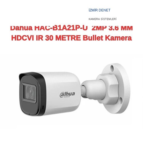 Dahua HAC-B1A21P-U  2MP 3.6 MM HDCVI IR 30 METRE Bullet Kamera