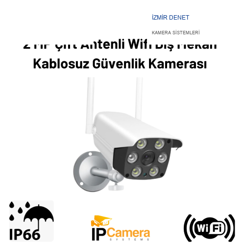 2 MP Çift Antenli Wifi Dış Mekan Kablosuz Güvenlik Kamerası ARNA-1460