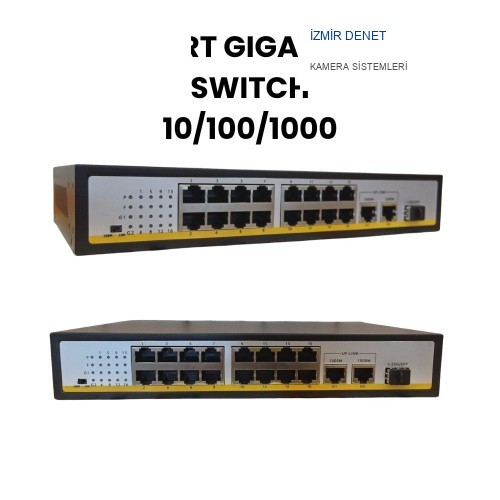 16 PORT GİGABİT POE SWİTCH 10/100/1000 Mbps