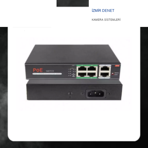 4 Port PoE Switch 4+2 10/100 120 Watt ARNA-6204