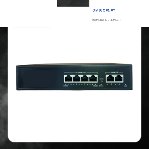 4 Port PoE Switch 4+2  Mbit 10/100 120 Watt