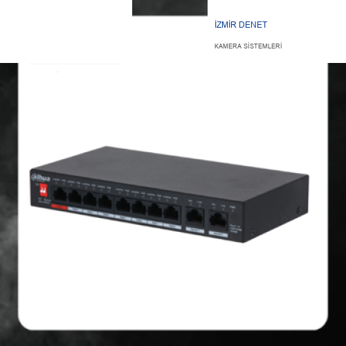 Dahua PFS3010-8GT-96-V28 8 Port PoE ile 10 Port Yönetilmeyen Masaüstü Switch