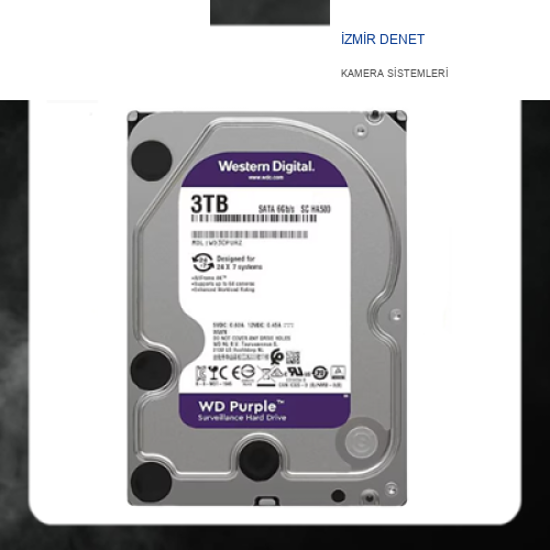 WESTERN PURPLE DİGİTAL 3 TB 3.5 İNÇ 5900 RPM Güvenlik Kamerası Harddiski