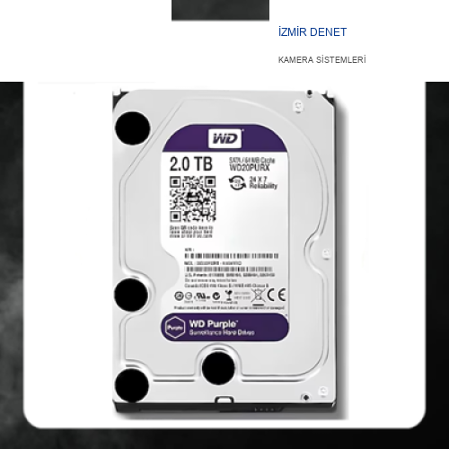WD Purple WD20PURX 2tb Sata 6gb/s 7/24 Güvenlik Harddisk