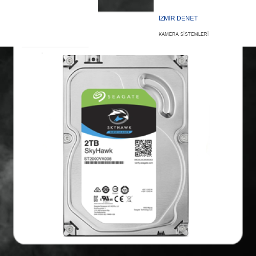 Seagate Skyhawk ST2000VX008 3.5" 2TB Sata 3.0 64MB 180Mb/s 5900Rpm 7/24 Güvenlik Diski