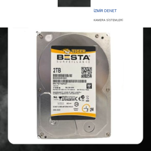 İzmir Denet TIGER 2 TB BS2000SV001 3,5" 5900 RPM 7/24 GÜVENLİK HARDDİSK