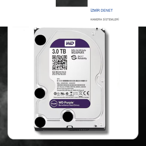 Western Digital 3 Tb 3.5" intellipower Purple Av-Gp 64Mb Sata WD30PURX/Z