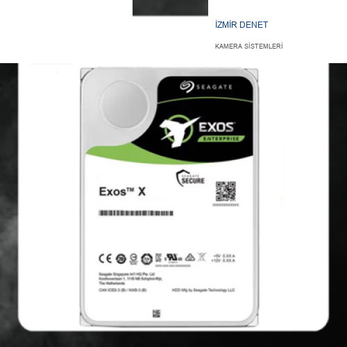Seagate Exos 3.5 12TB 7200 512E/4KN ST12000NM001G Güvenlik Harddiski