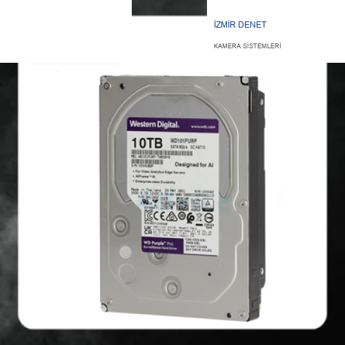 WD Purple 10 TB WD101PURP 3.5" 7200 RPM SATA 3.0 GÜVENLİK HARDDİSK
