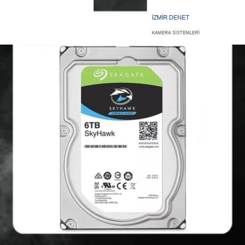 Seagate SKYHAWK ST6000VX001 6 TB 256 MB 5900 RPM GÜVENLİK HARD DİSKİ