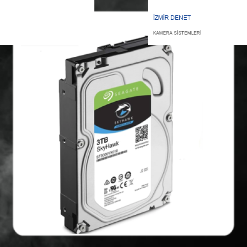 Seagate Skyhawk 3.5" 3TB Sata 3.0 64MB 180Mb/s 5900Rpm 64HD Kamera 180TB/Yil Is yükü 7/24 Güvenlik Diski ST3000VX010