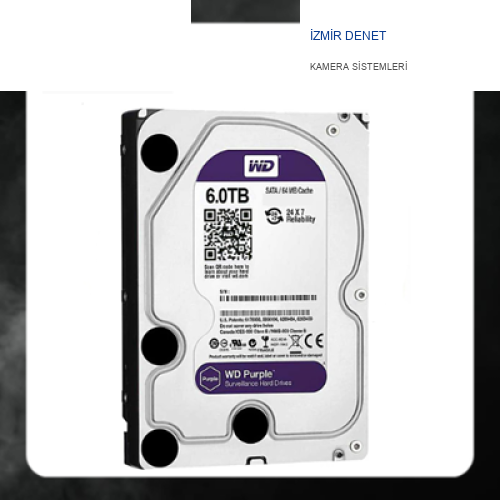 WD Purple  6 TB 3.5" 5400 RPM Güvenlik HDD