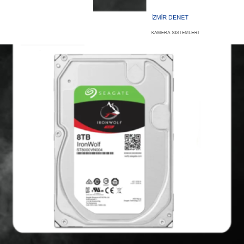 Seagate IronWolf 8 TB ST8000VN004 7200RPM 256MB Cache 3.5" Sata 3 Hard Disk