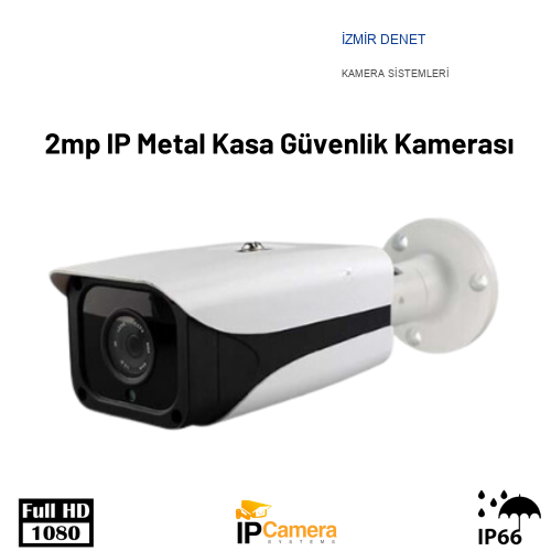 2 MP 1080P Metal Kasa IP Güvenlik Kamerası ARNA-1092