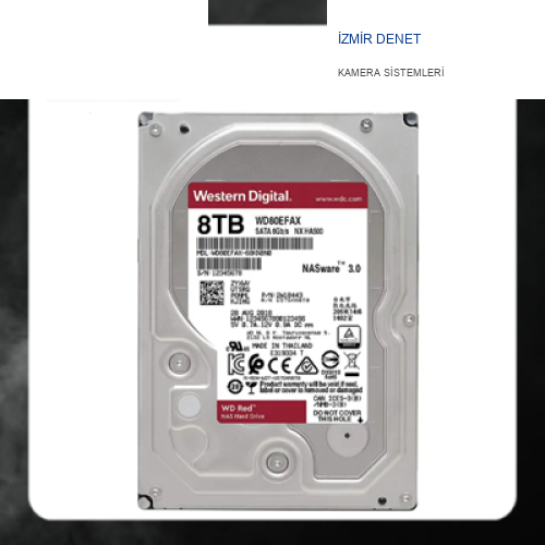 Western Digital 8 TB WD80EFAX SATA 3.0 5400 RPM 3,5" 256 MB HARDDİSK
