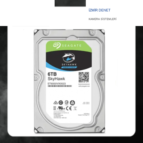 Seagate SkyHawk 6 TB ST6000VX0023 3.5" 7200 RPM SATA III HDD GÜVENLİK DİSKİ