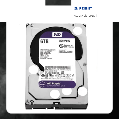 WD Purple WD60PURZ/WD62PURZ 6 Tb Sata 6gb/s 7/24 Güvenlik Harddisk