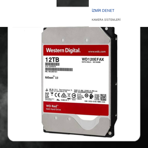 Western Digital RED NAS 12 TB WD120EFAX 3.5" SATA3 GÜVENLİK HARDDİSKİ