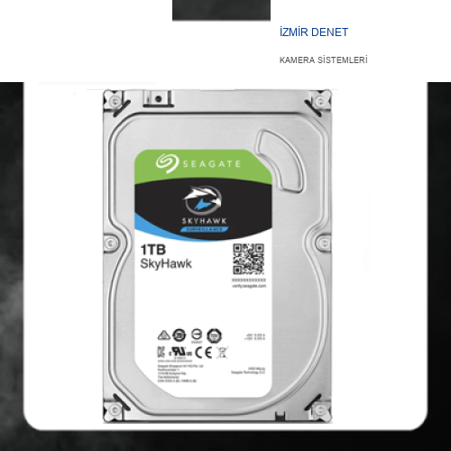 Seagate Skyhawk 3.5" 1 TB Sata 3.0 64MB 180Mb/s 5900Rpm 64HD Kamera 180TB/Yil Isyükü 7/24 Güvenlik Diski