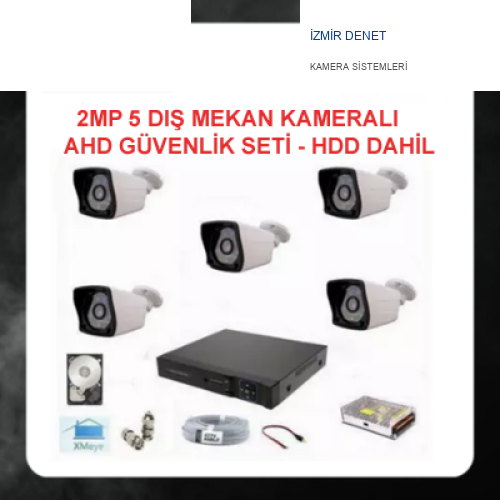 2MP 1080P 5 KAMERALI AHD GÜVENLİK SETİ 500 GB HARDDİSK DAHİL ARNA-7325