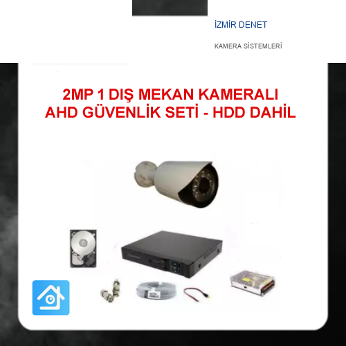 2 MP 1080P 1 Kameralı Ahd Güvenlik Seti 320GB Harddisk Dahil ARNA-7421
