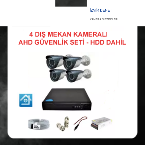 2 MP AHD 4 DIŞ MEKAN KAMERALI GÜVENLİK SETİ ARNA-7124 500 GB HDD DAHİL