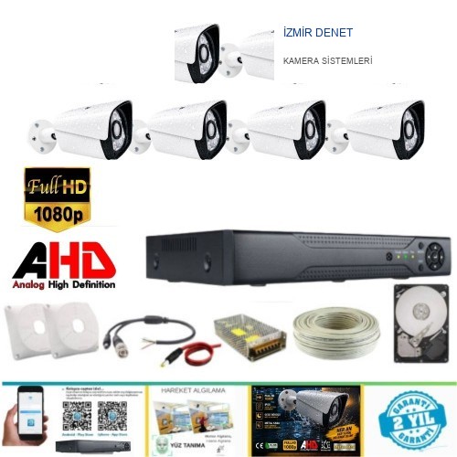 ARNA 8'Lİ BULLET KAMERA SETİ METAL KASA H.265+ YÜZ TANIMA ÖZELLİKLİ 250 GB HDD DAHİL- MS28250