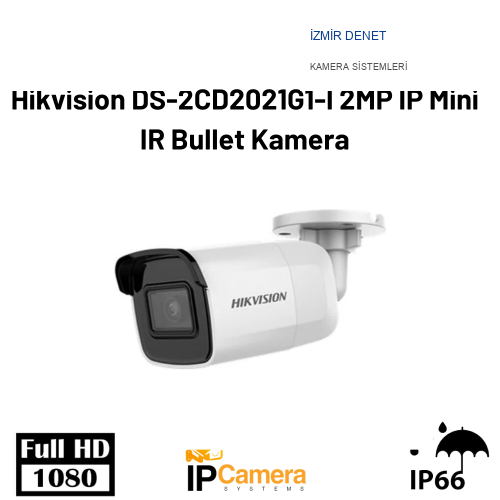 Hikvision DS-2CD2021G1-I 2MP IP Mini IR Bullet Kamera