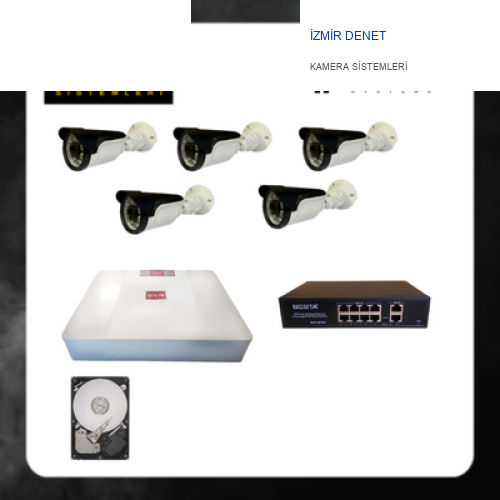 5 DIŞ MEKAN KAMERALI IP GÜVENLİK KAMERASI SETİ - HDD DAHİL - TG1419