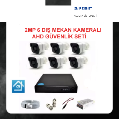 2MP 1080P 6 Dış Mekan Kameralı Ahd Güvenlik Seti ARNA-7146