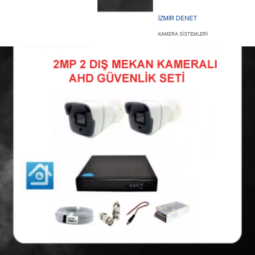 2 MP 1080P 2 Dış Mekan Kameralı Ahd Güvenlik Seti ARNA-7142