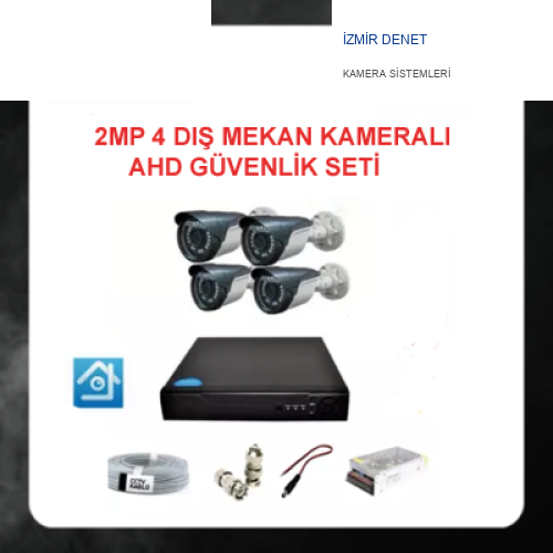 2 MP Ahd 4 Dış Mekan Kameralı Güvenlik Seti ARNA-7124