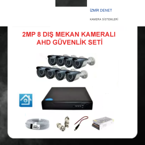 2 MP AHD 8 DIŞ MEKAN KAMERALI GÜVENLİK SETİ ARNA-7128