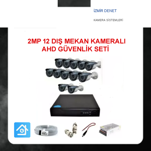 2 MP AHD 12 DIŞ MEKAN KAMERALI GÜVENLİK SETİ ARNA-7232