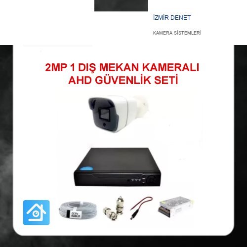 2MP 1080P 1 Kameralı Ahd Güvenlik Seti ARNA-7141