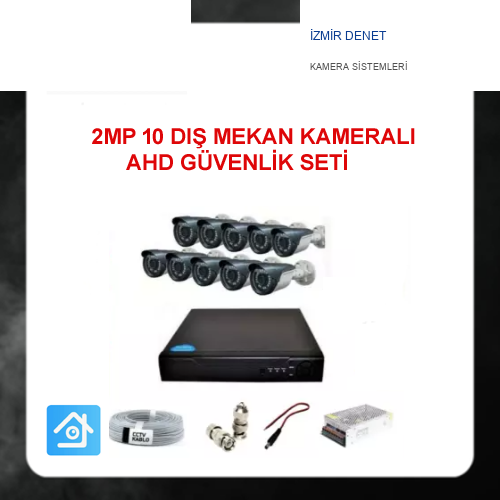 2 MP AHD 10 DIŞ MEKAN KAMERALI GÜVENLİK SETİ ARNA-7120