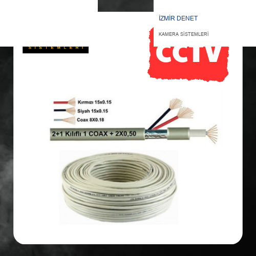 2+1 100 Metre 0.50 CCTV Kamera Kablosu ARNA-5150