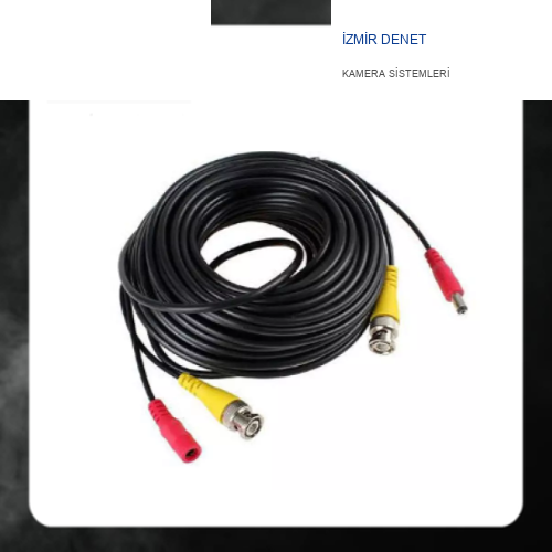 HAZIR BNC KAMERA KABLOSU KAYIT CİHAZI+POVER CCTV 10 METRE