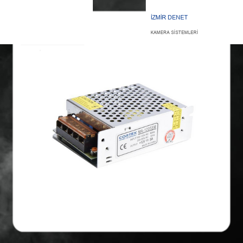 Cortex 12V 5 Amper Small Metal Kasa Kamera Adaptörü MA-1205SM