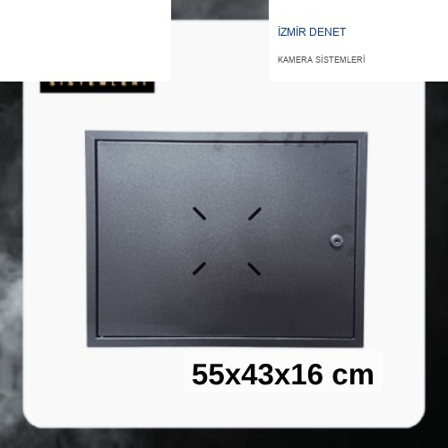 DVR - Monitör BOX 550X430X160 MM Metal Kasa Duvar Tipi Kabinet ST-455