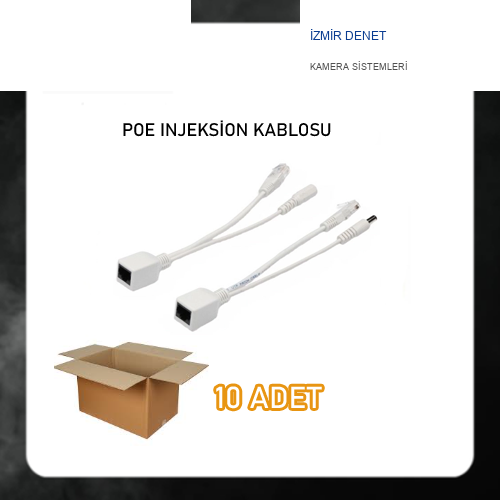 POE INJEKSİON KABLOSU 10 ADET EKONOMİK PAKET ARNA-6015