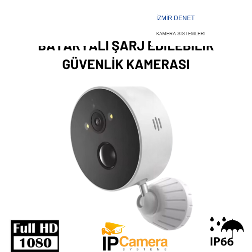 BATARYALI ŞARJ EDİLEBİLİR GÜVENLİK KAMERASI - 2525