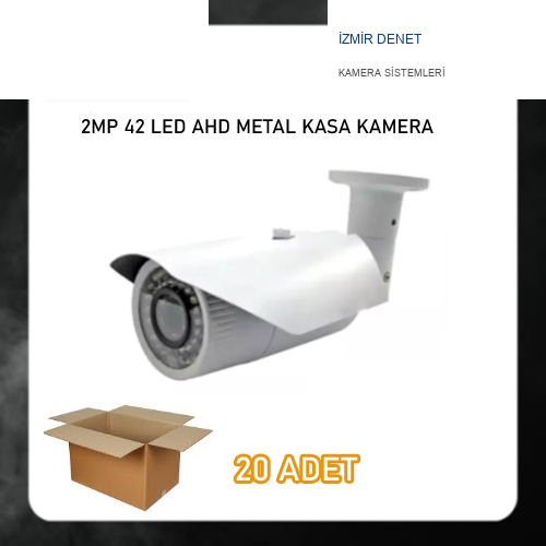 2 Mp 42 Led Ahd Metal Kasa Gece Görüşlü Güvenlik Kamerası ARNA-2342 20'Lİ KOLİ