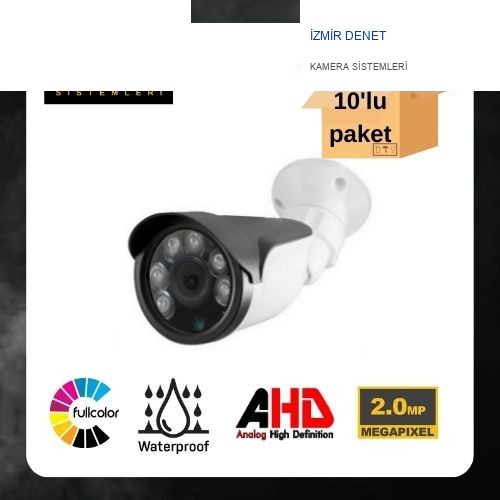 2 MP Ahd 1080P 6 Atom Led Bullet Güvenlik Kamerası ARNA-2136 10 Adet Avantajlı Koli