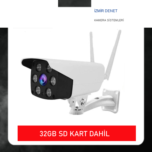 2 MP ÇİFT ANTENLİ WİFİ DIŞ MEKAN GÜVENLİK KAMERASI 32 GB SD KART DAHİL ARNA-1432